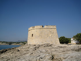 One of Moraira's most prominent landmarks. This is not one of Moraira Villas!